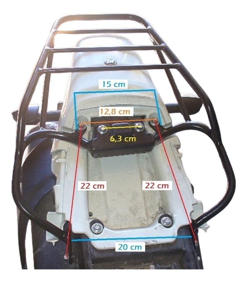 Portaequipaje + Soporte Alforjas C/base Motomel 150 Skua V6
