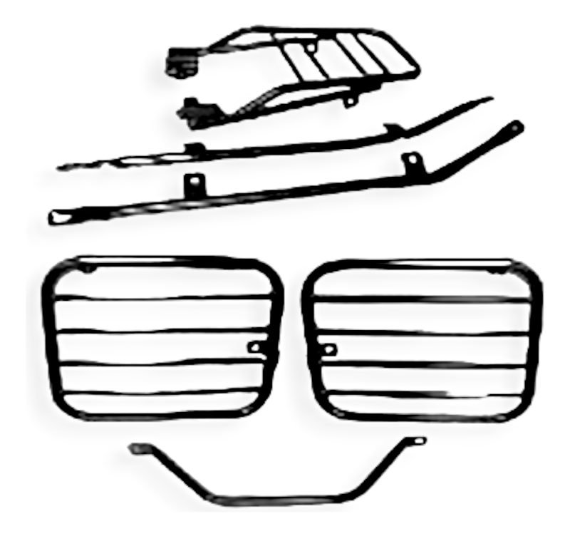 Portaequipaje + Soporte Alforjas S/base Bajaj 400 Dominar