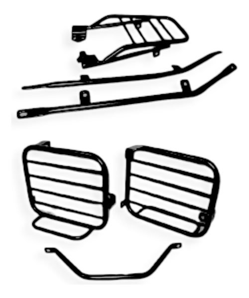 Portaequipaje + Soporte Alforjas C/base Bajaj 400 Dominar