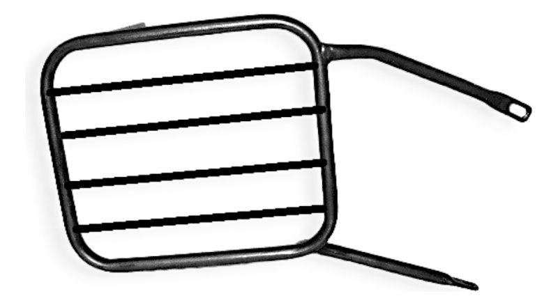 Soporte Lateral Alforja S/base Bajaj 200 Ns/pulsar