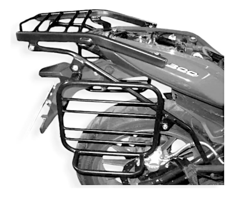 Portaequipaje + Soporte Alforjas C/base Benelli 300 Tnt