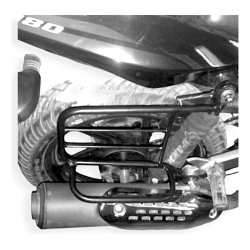 Soporte Lateral Alforja C/base Bajaj Rouser 200 F - Derecho