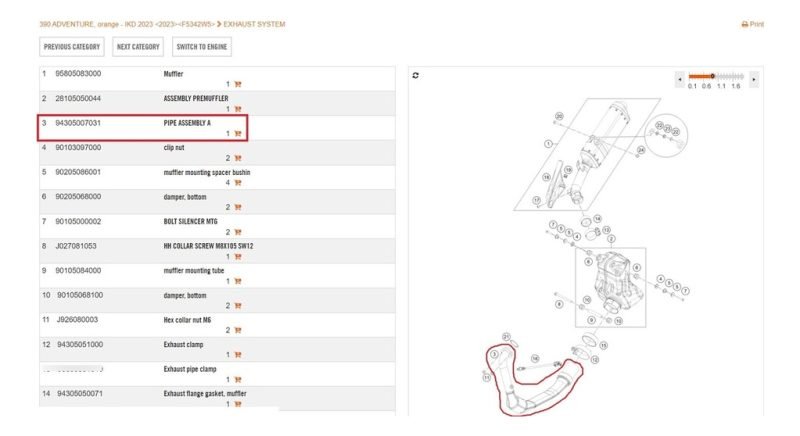 D_999544-MLA97285483648_112025-F.jpg Anula Catalizador Escape Inox Ktm 390 Adventure 2020-2024