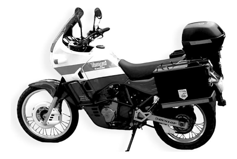 Soporte Lateral Baules Ruta00 Kawasaki Klr 650 Tengai 89-95