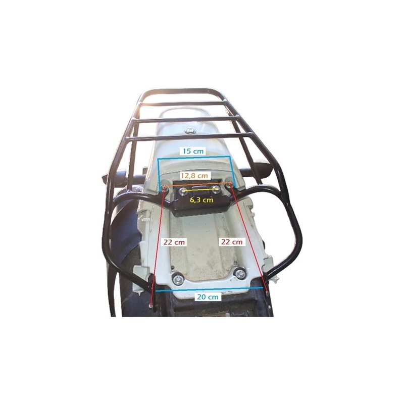 Portaequipaje + Soporte Bolsos C/base Motomel 150 Skua V6